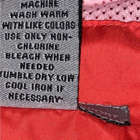 Oleg Cassini Sport Jacket Womens Size Small Red Zipper Pockets Windbreaker - Picture 7 of 8